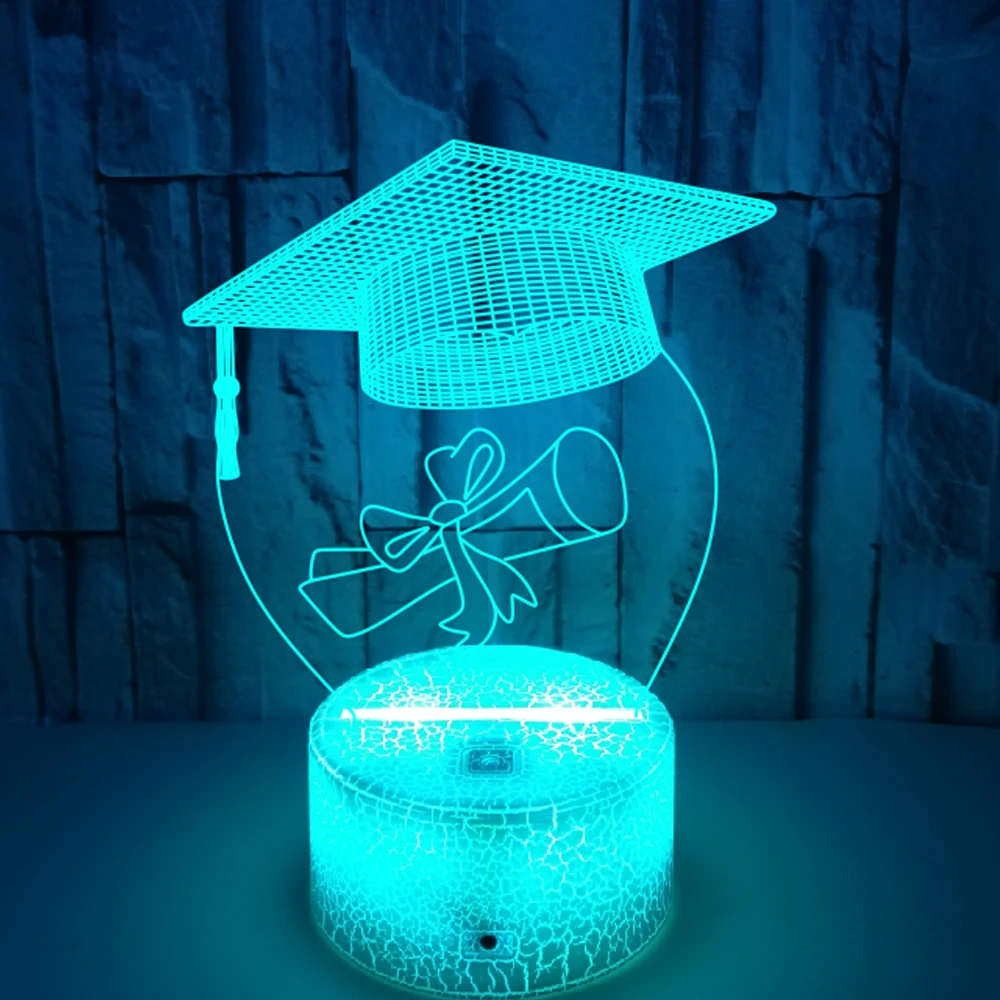 

Novelty 3D Table Lamp 3D Motocross Bike Night Lights LED USB 7 Colors Sensor Desk Lamp as Holiday New Year Birthday Decor Gifts