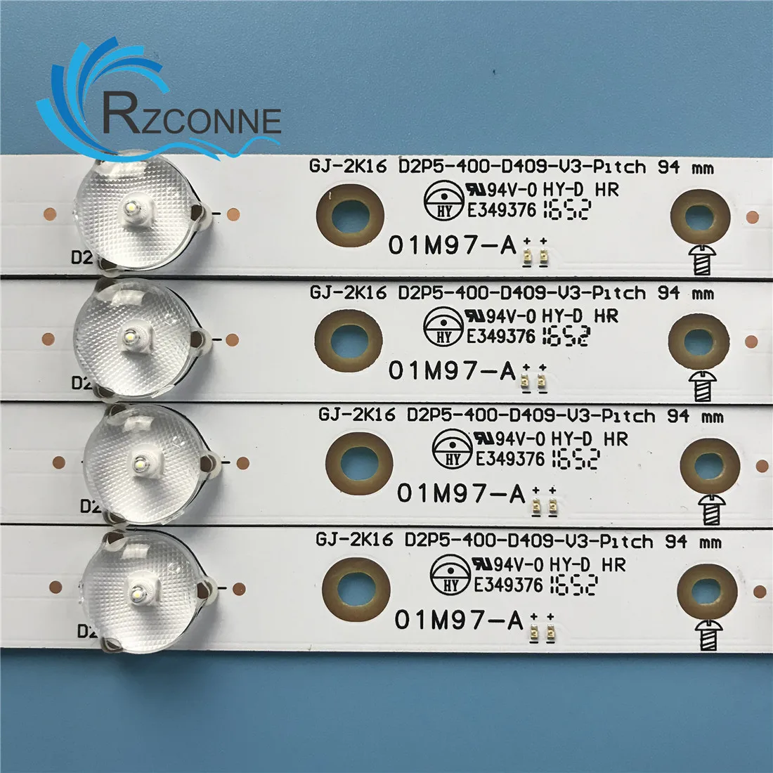 LEDバックライトストリップ,9電球,vizio D40-D1 40pff5311 40pff5361 GJ-2K16 D2P5-400-D409-V3-Pitch 01m97-a NS-40D510NA17 D409-V3