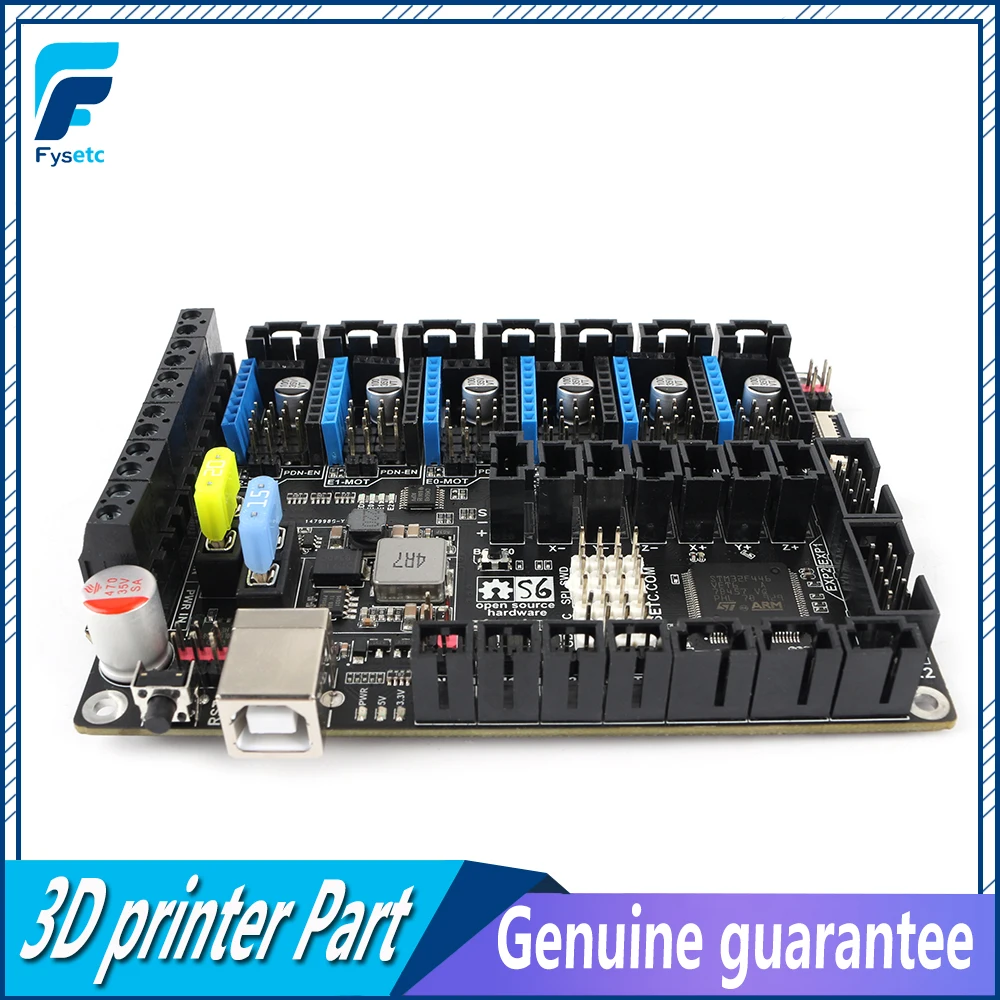 S6 V2.0 Board 32 Bit Control Board Support 6X TMC Drivers Uart/SPI Flying Wire XH/MX Connector VS F6 V1.3 SKR V1.3