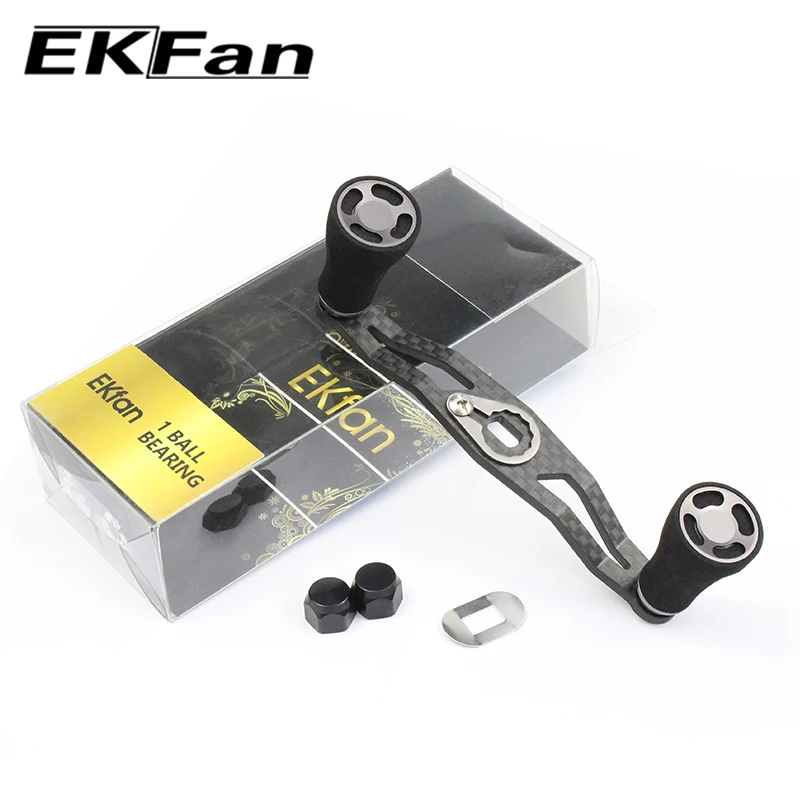 Ekfan nowy projekt 105MM węgla uchwyt z gałka EVA dla Daiwa Shimano Fishing Baitcast Reel Shimano DIY — zdjęcie 6