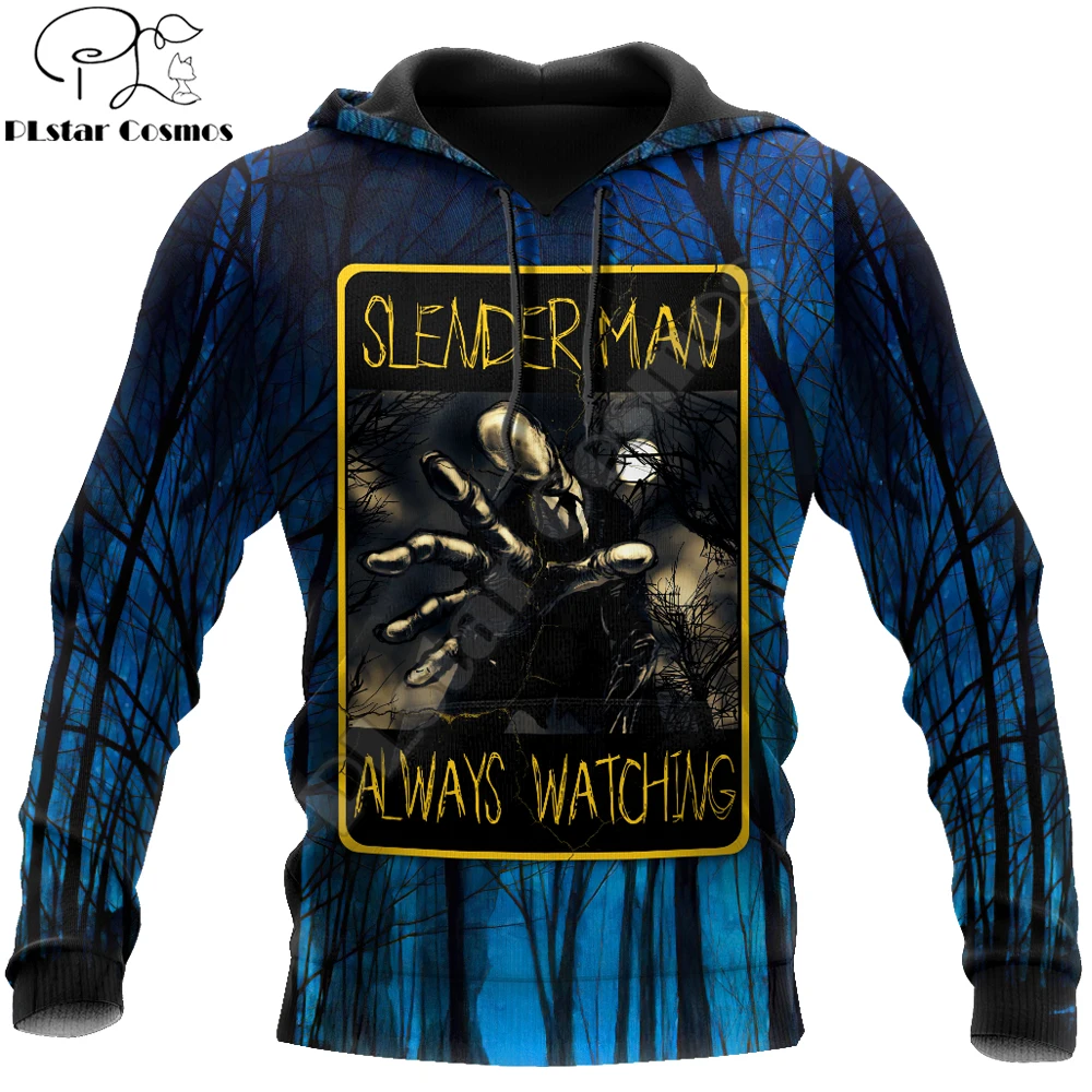 

Halloween Slenderman 3D All Over Printed Autumn Men Hoodies Unisex Casual Pullovers Zip Hoodie Streetwear sudadera hombre DW632