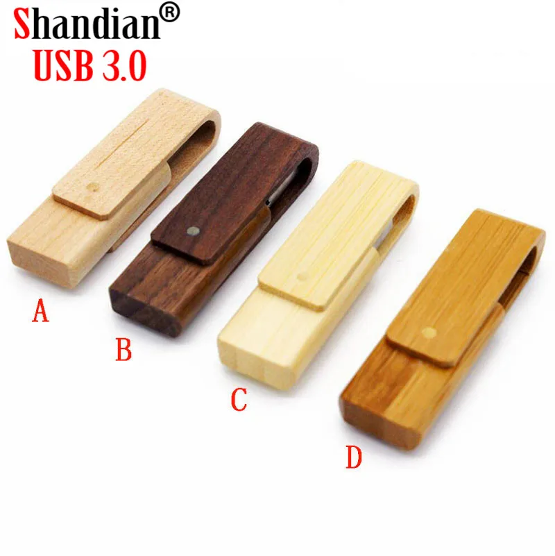 

Free LOGO Rotatable Wooden USB 3.0 Flash Drive 4G 8G 16G 32G 64GB 128GB Portable Pen Drives High Speed Memory Stick Gifts U Disk