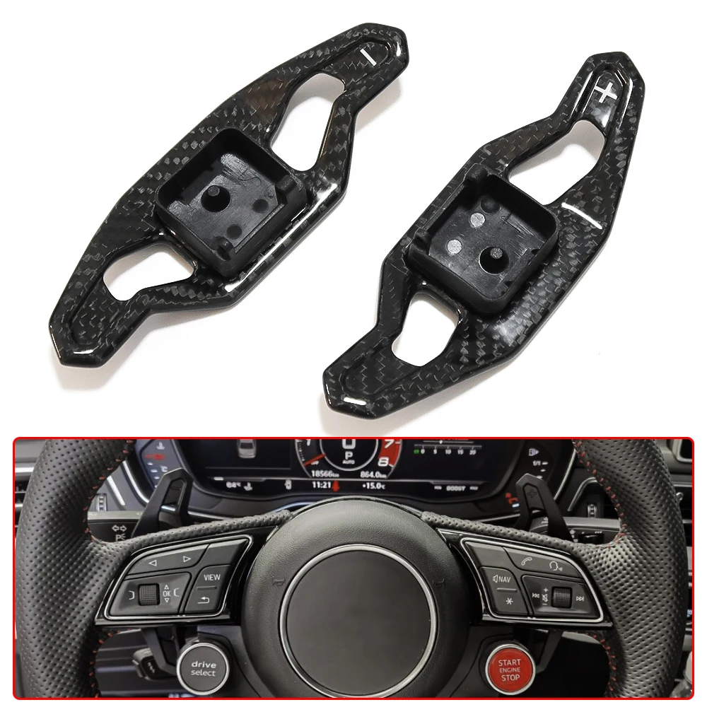 For AUDI Audi A3 S3 RS3 8Y Sport hatchback sedan 2021+ Urus-Style Carbon Replace Steering Wheel Paddle Shifter Car Accessories