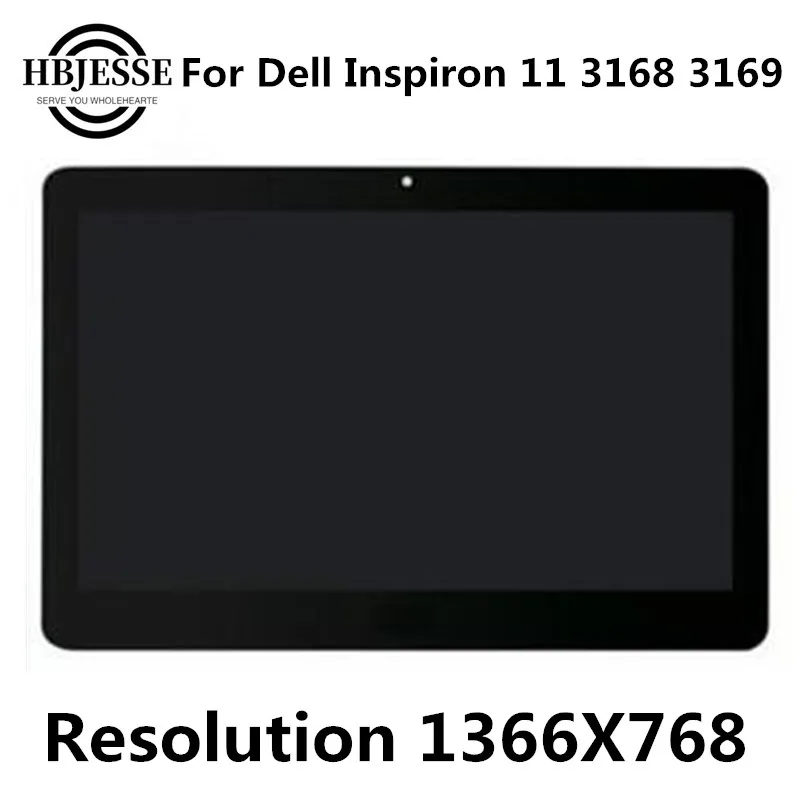 

Original 11.6" inch LCD Touch Digitizer Screen Assembly for Dell Inspiron 11 3168 3169 LCD Display B116XTB01.0 1366*768