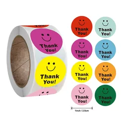 Smile Face Sticker 500 Pcs/roll For Kids Reward Sticker Yellow Dots Labels Happy Smile Face Expression Sticker Kids Toys