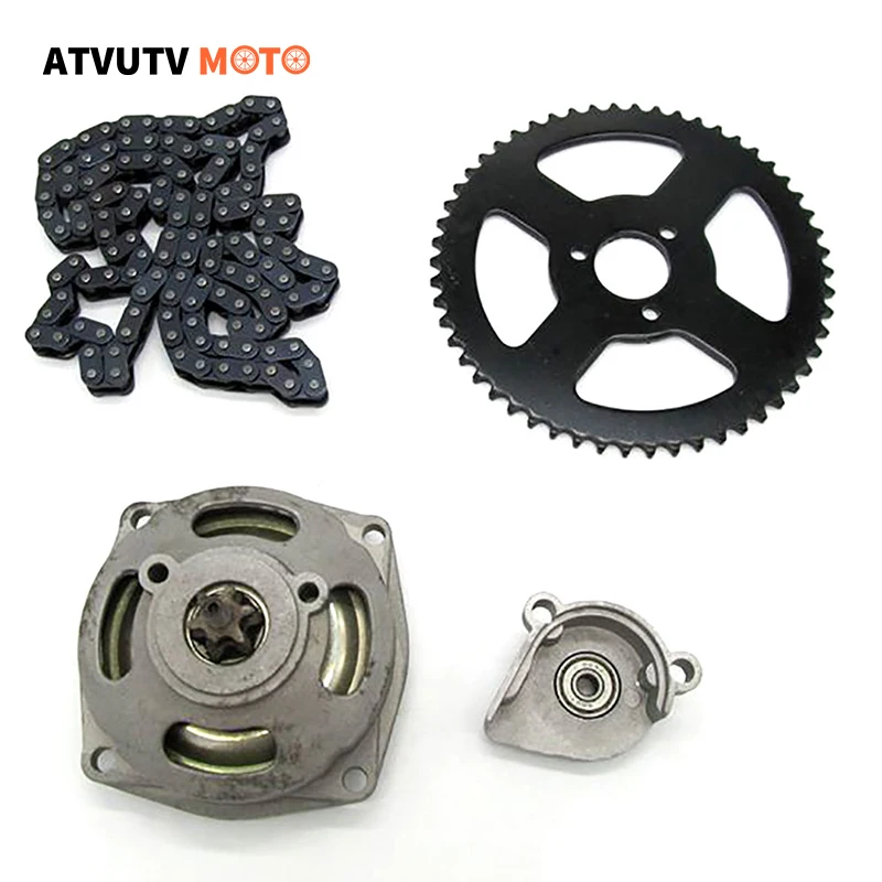 T8F Chain 126 Links 54 Tooth Rear Sprocket 6 teeth Clutch Gear Box For 49CC Mini moto Pocket Bike ATV