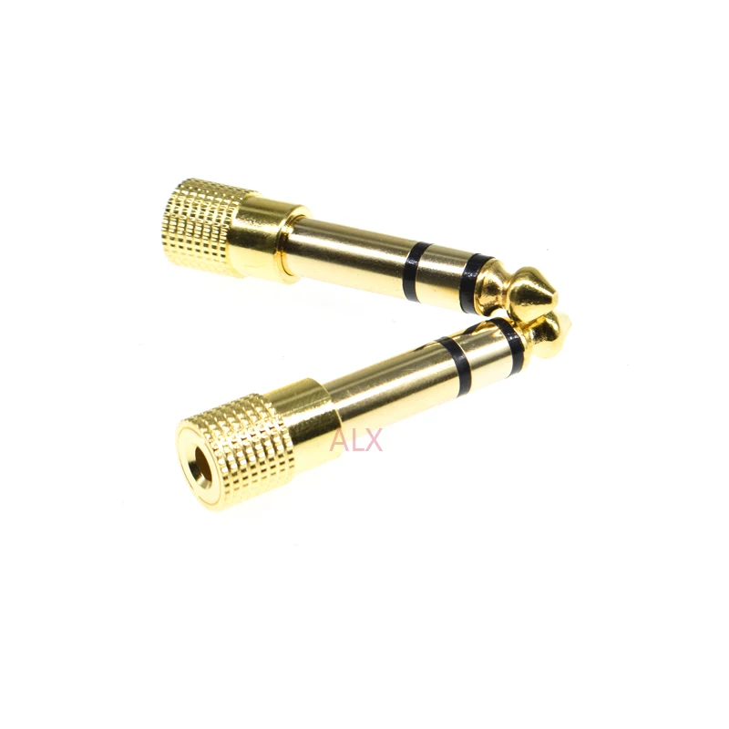 2pcs Gold 6.3mm 1/4