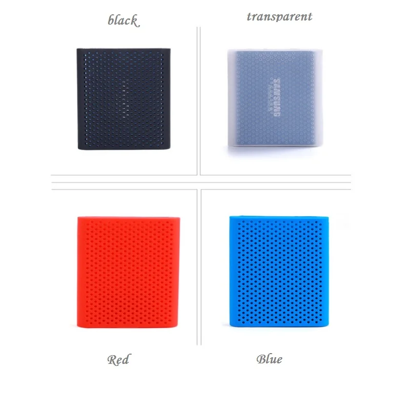 2.5 Polegada pele disco rígido t5 ssd protetor gota-resistência caso de borracha de silicone para samsung disco rígido externo capa à prova de choque