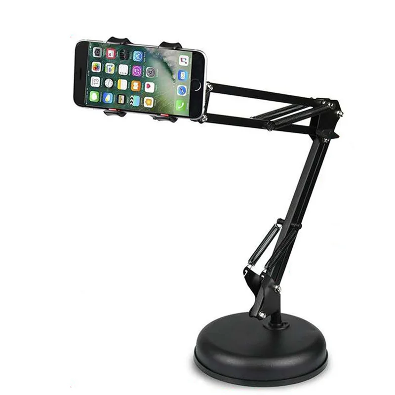 Soportes plegables de escritorio con soportes de montaje para teléfonos móviles, soporte voladizo, trípode para grabación de Video, Blogger en vivo, Vlog