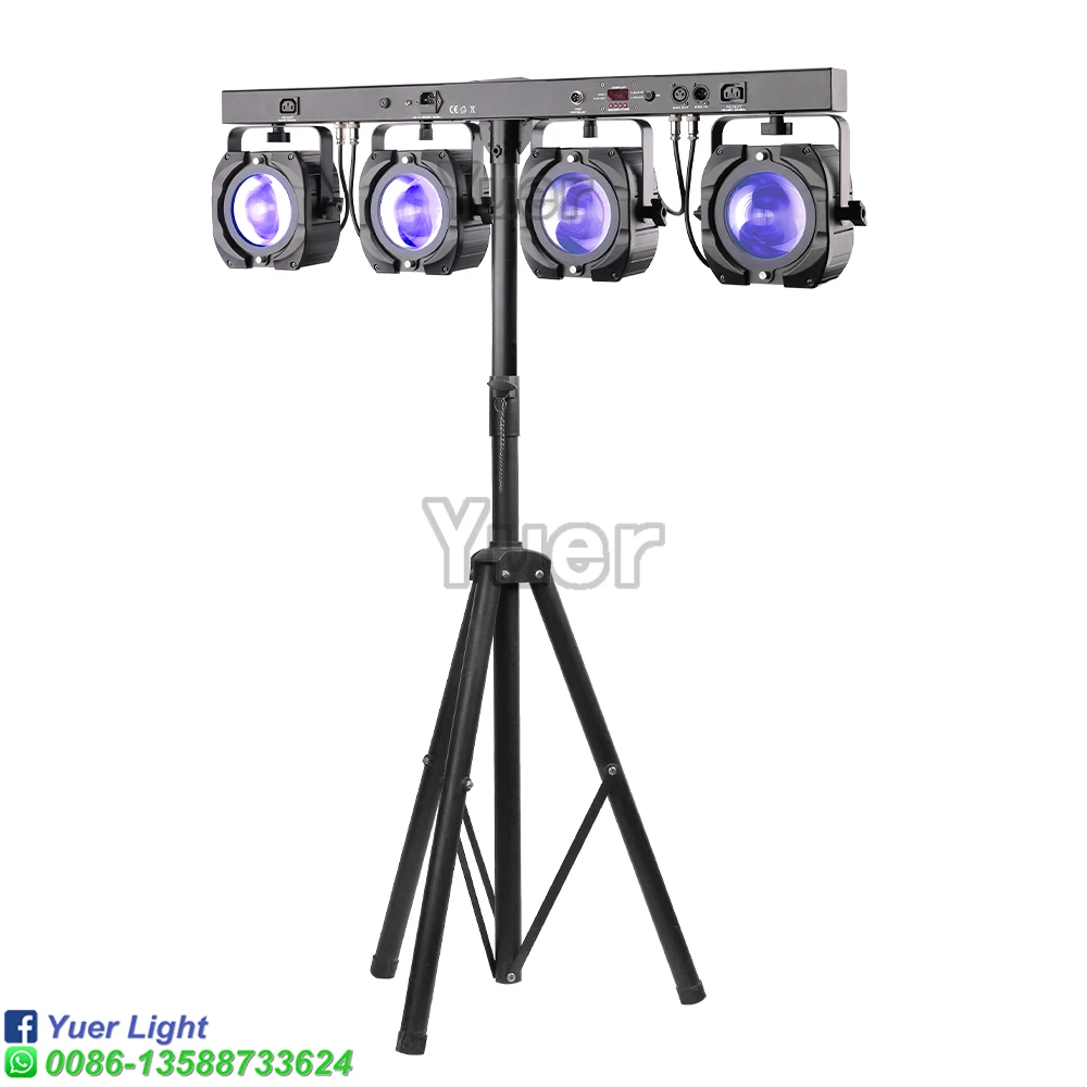 4X60W LED Beam Wash RGBW Par Kits Lights DMX512 Stage Wash Effect Lights Wedding Bar Club led Music Party Moving Head Light