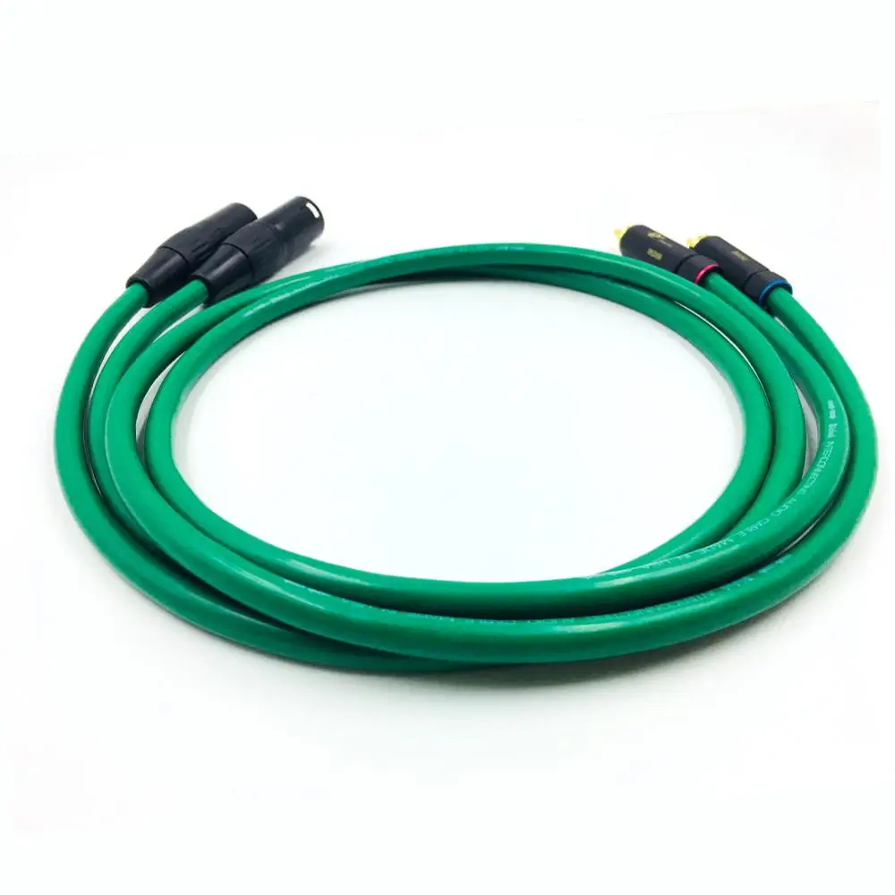 TOP-HiFi Pair Type- BR-109 Баламинированный аудиокабель RCA-XLR Соединительный кабель RCA «папа» — «папа» XLR с кабелем MCINTOSH USA