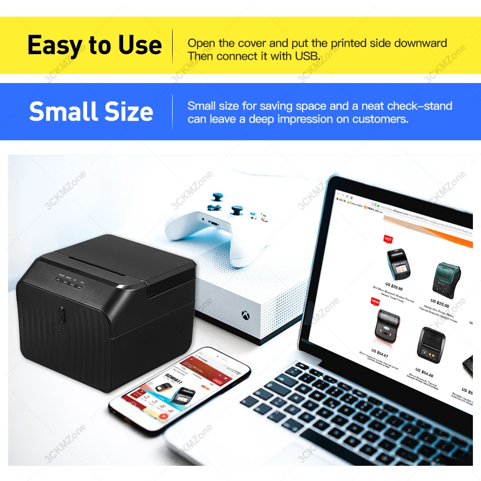 Free Android APP Loyverse POS Bluetooth Thermal Printer 58mm Mini Thermal Receipt Printer Android iOS POS Printer