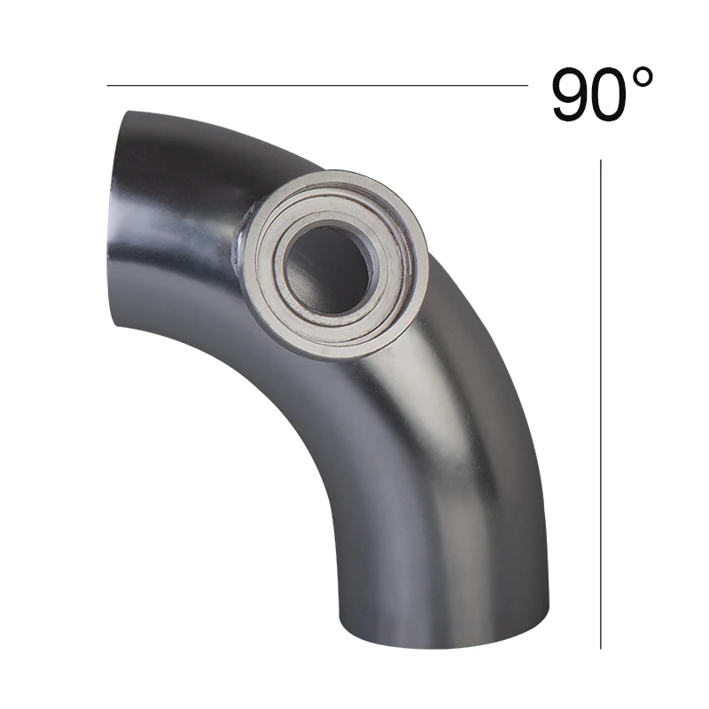 Rura kołnierzowa 75mm 90 stopni + regulowany zawór bezpieczeństwa SSQV SQV 4 BOV II 2 czarny/srebrny — zdjęcie 4