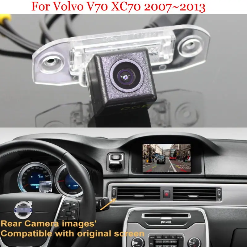 

For Volvo V70 V 70 XC70 XC 70 2007~2013 RCA & Original Screen Compatible Car Rear View Camera Sets / CCD Back Up Reverse Camera