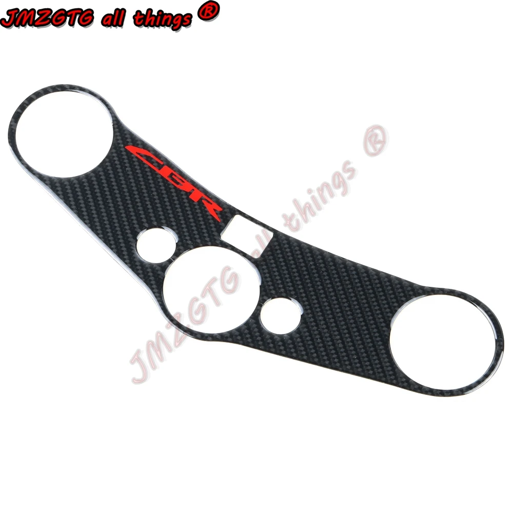 For HONDA CBR600RR 07-17 Motorcycle Carbon Fiber Decal Sticker Pad Triple Tree Top Triple Clamp Upper Front End  Stickers