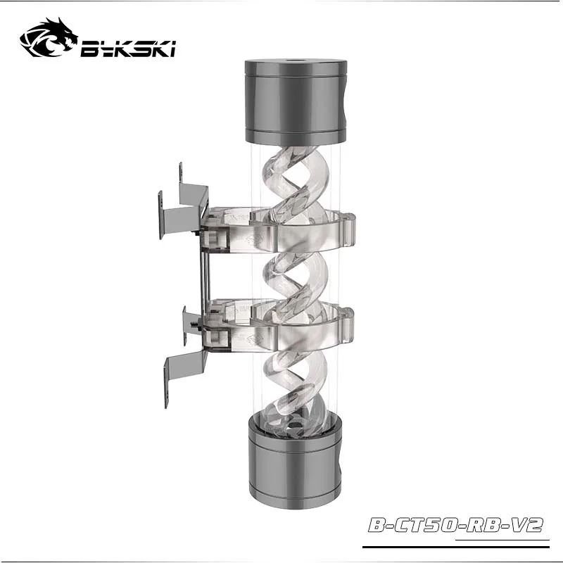 Bykski B-CT50-RB-V2/B-CT60-RB Acrylic Anti-drop Fastener Buckle For Reservoir Cylindrical Water Tank Bracket 50/60mm Diameter