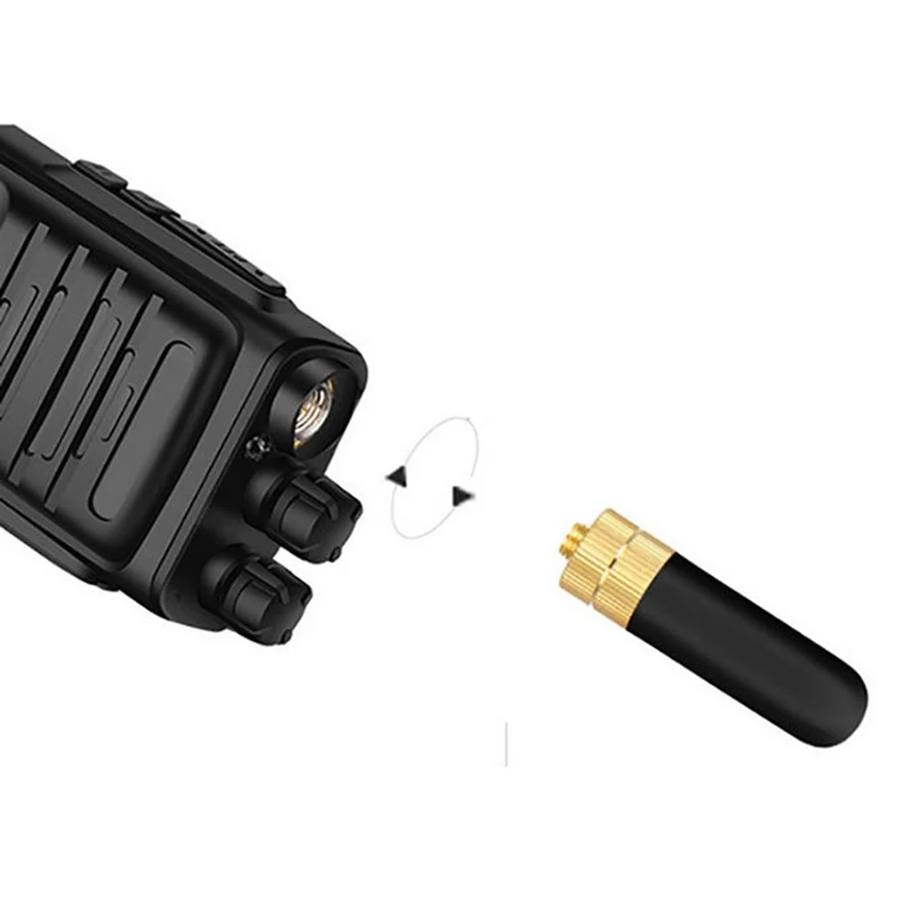 Antena de polegar para rádio walkie talkie 5cm ganho antena curta banda dupla uhf SMA-F para baofeng UV-5R UV-82 BF-888S