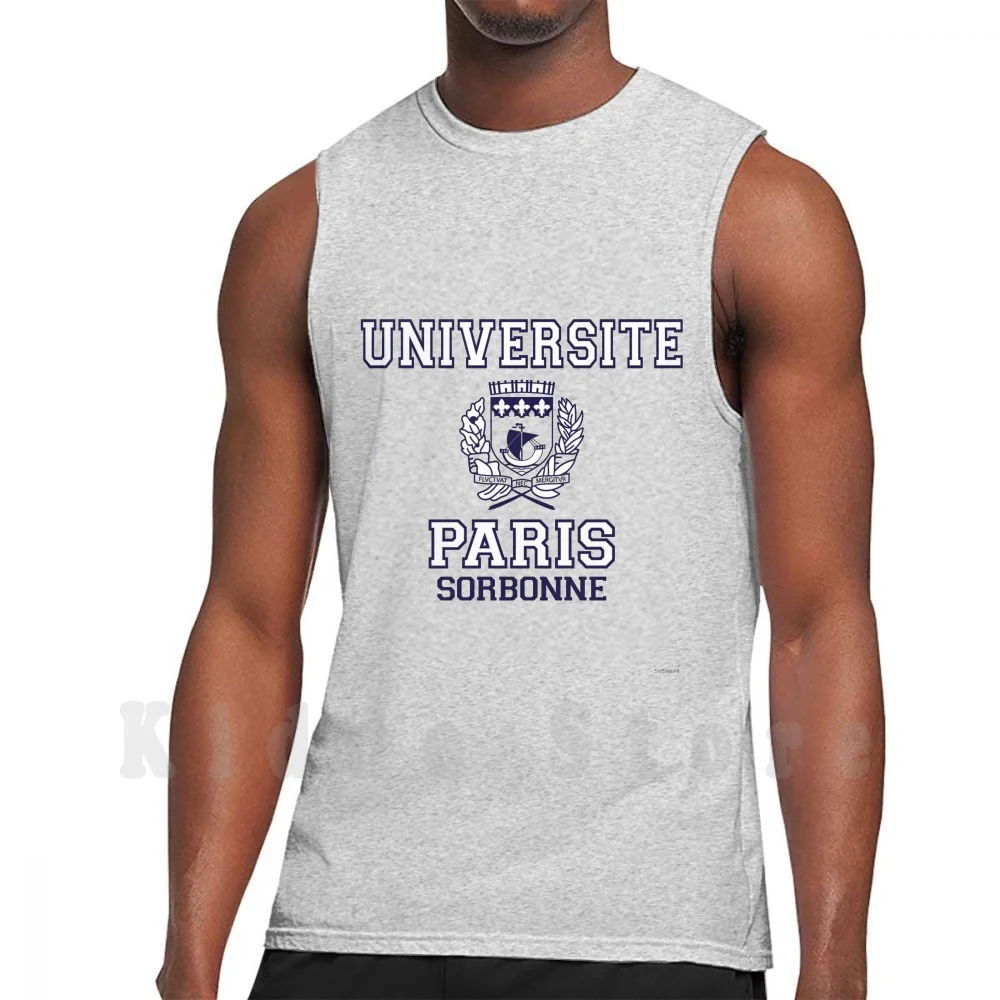 Universite Paris La Sorbonne Tank Tops Vest 100% Cotton Sorbonne Paris Universite Universite Paris La Sorbonne