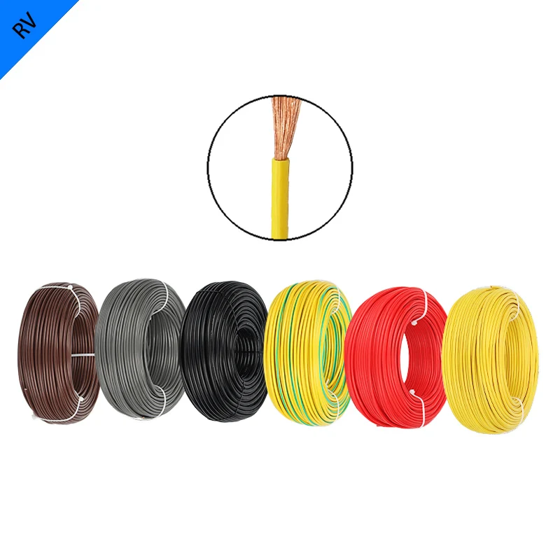 

100 Meters/lot RV Electronic Cable 15/13 AWG Single Core Multi-Strand Pure Copper PVC Flame Retardant Fexible Wire LED Line DIY