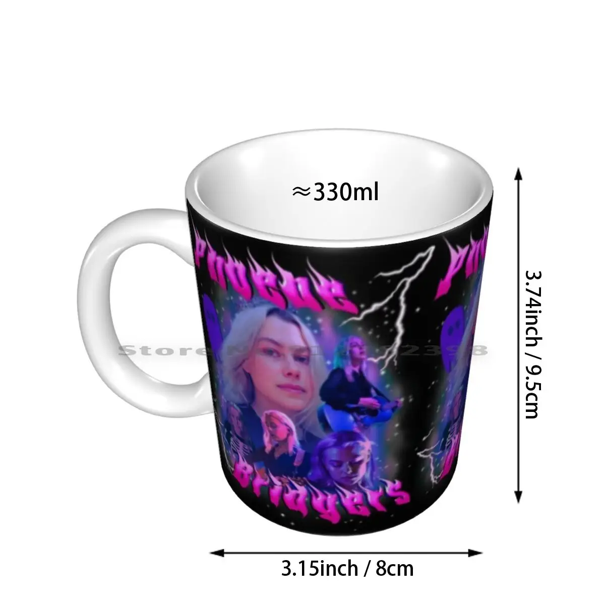 Phoebe Bridgers Ceramic Mugs Coffee Cups Milk Tea Mug Phoebe Bridgers Punisher Stranger In The Alps Indie Music Alternative Sad