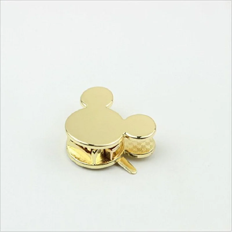 10pcs/lot new luggage and handbag hardware accessories high-end female bag cartoon mouse clip metal lock