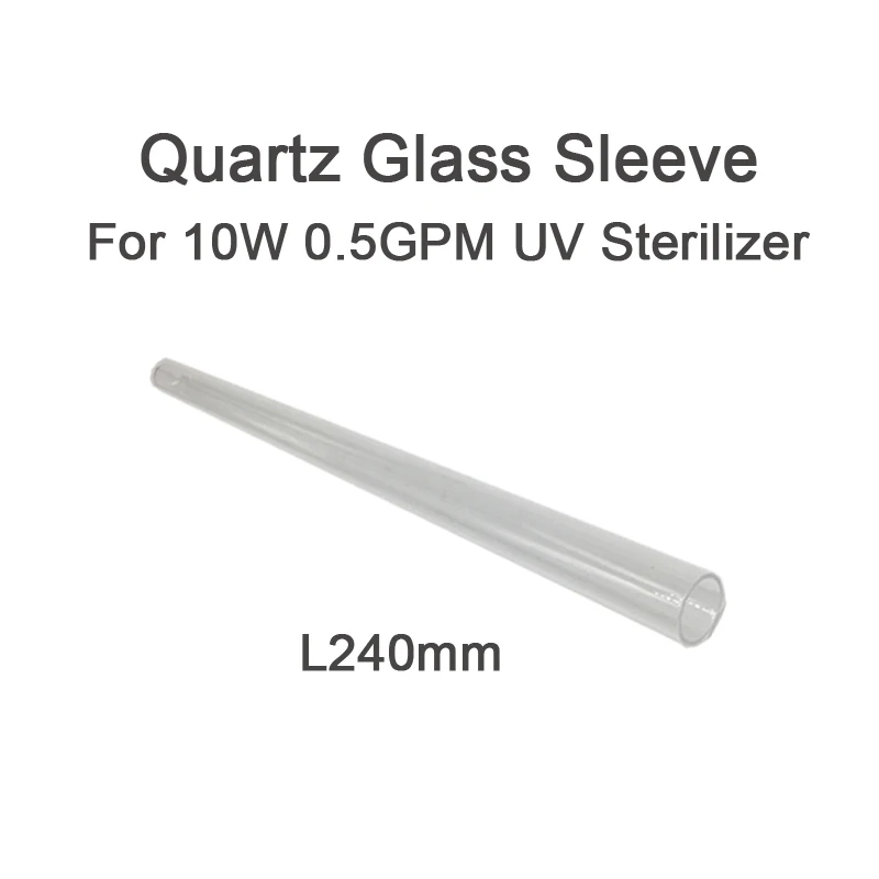 Replacement Clear Quartz Sleeve For UV Sterilizer Glass Tube Outer Diameter 23mm Length 240mm 300mm 355mm 575mm