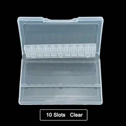 10/20/30 Slots Nail Drills Clear Storage Box Rotary Files Holder Display for Electric Nail Drill Bit Nail Accessorie Tools