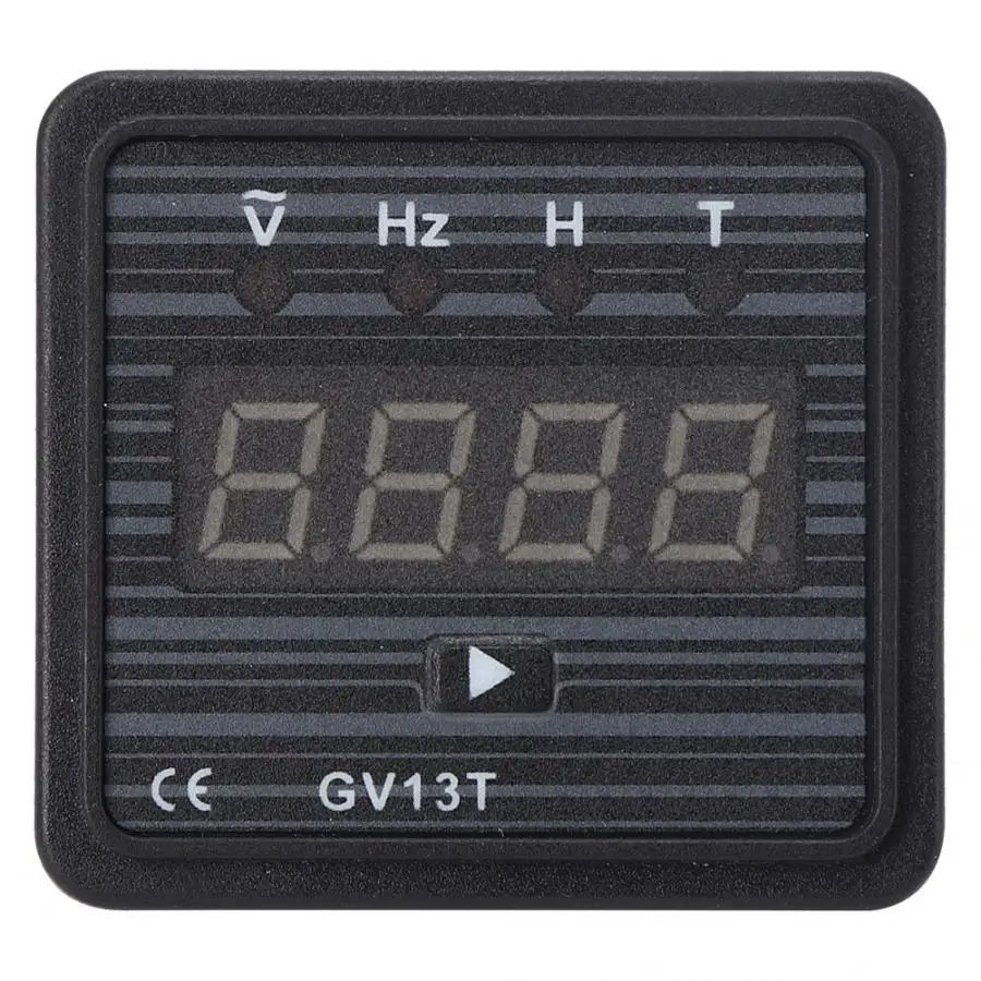 GV13T AC220V AC380V Generator LED Digital Display Meter 3 in 1 Voltage Frequency Chronograph Meter Voltmeter Tester Multimeter