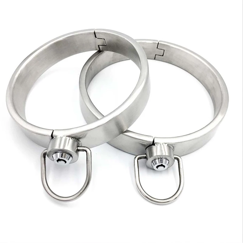 BDSM Toys 304 Stainless Steel Collar Metal Neck Restraints Sex Slave Role Play Necklace Lockable For Women Fetish Bondage