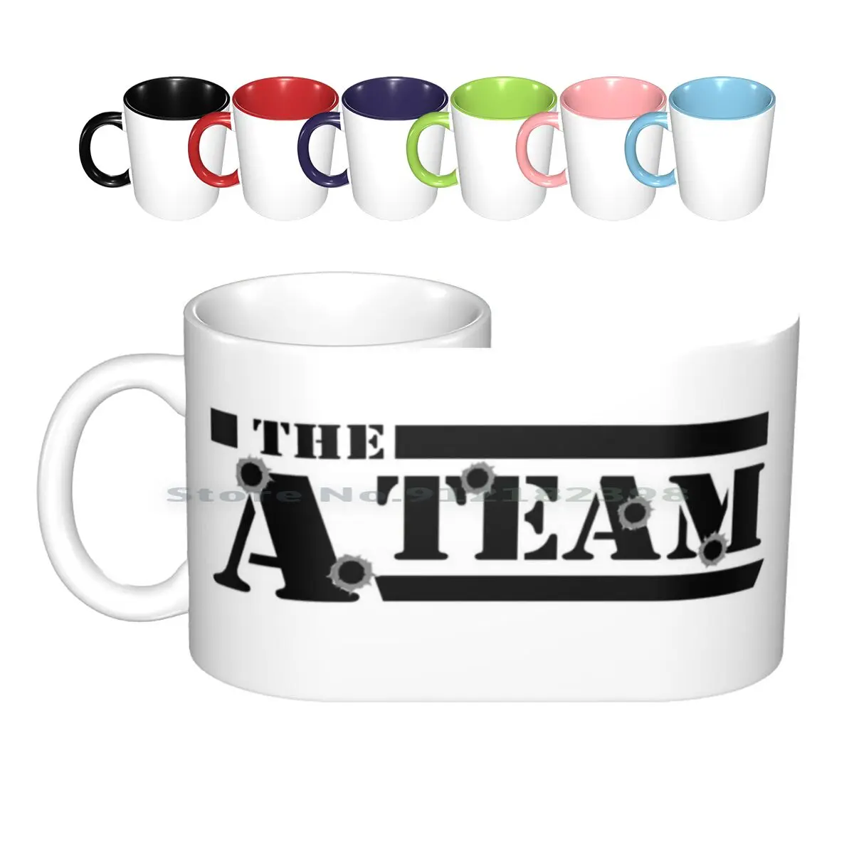 The A Team Ceramic Mugs Coffee Cups Milk Tea Mug Ateam Mr T Mrt A Team Gmc Van Ba Baracus Baracus Ba Fool Murdoch Tv Garage Car