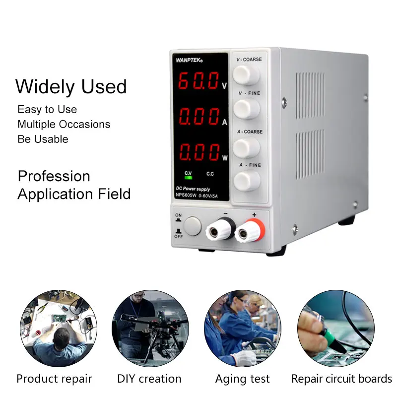 DC Laboratory 30V 10A mini switching regulated lab adjustable dc power supply with Stabilizer power display 60V 5A Bench power