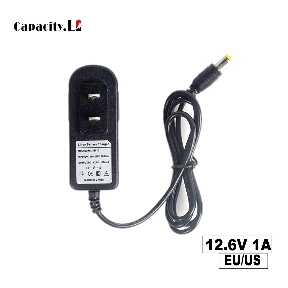 Зарядное устройство 12 В, 14,6 В, 5 А, 10 А, адаптер зарядного устройства постоянного тока 5,5*2,1 мм, 18650, литиевый адаптер питания 12,6 В, 10 А, вилка европейского/американского стандарта