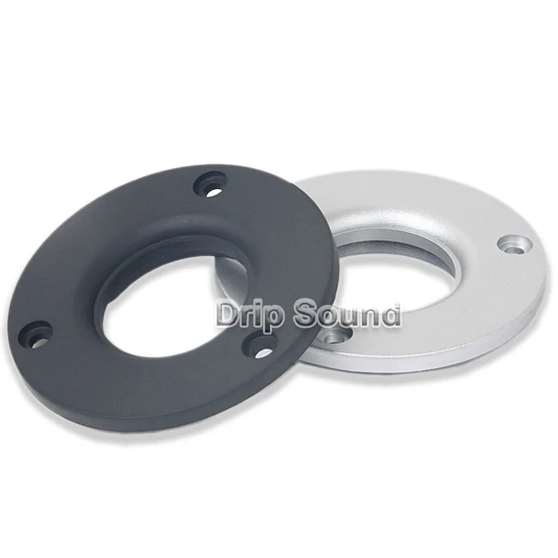 OD74mm 34mm Крышка твитера с внутренним отверстием Декоративная круглая фиксированная пластина динамика # Черный/Серебристый