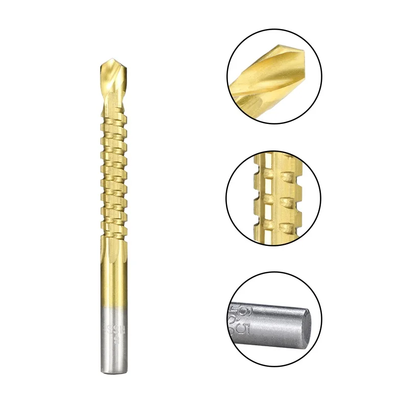 Titanium Coated HSS Drill Bit 3/4/5/6/6.5/8m Electric  Plastic Wood Hole Grooving  Saw Carpenter Woodworking Tool