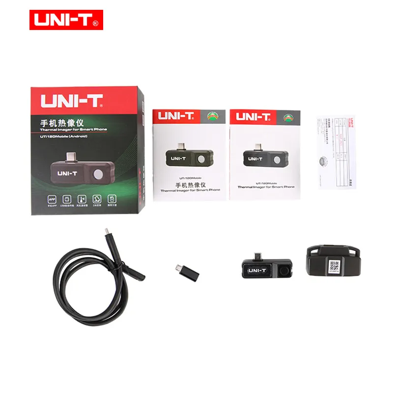 UNI-T กล้องถ่ายภาพความร้อนสําหรับ Android USB UTi120 โทรศัพท์มือถือ Thermal Imager ท่อน้ําชั้นความร้อน/ส่วนประกอบอิเล็กทรอนิกส์