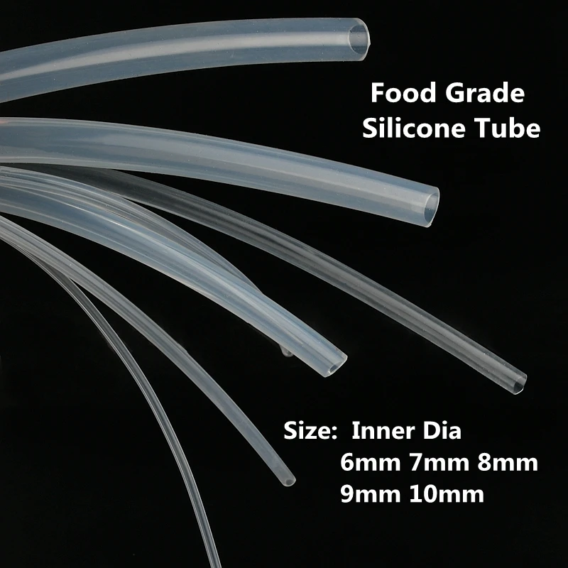 I.D 6 7 8 9 10mm Transparent Silicone Tube Flexible Rubber Hose Soft Drink Pipe Water Joints Aquarium Accessories No Smell Hose