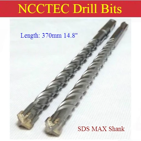 

[Length 370mm 14.8'' ] Diameter 3-50mm 0.12''-2'' carbide core drill bits | Hammer hole saw SDS MAX SDS PLUS Square Hex Shank