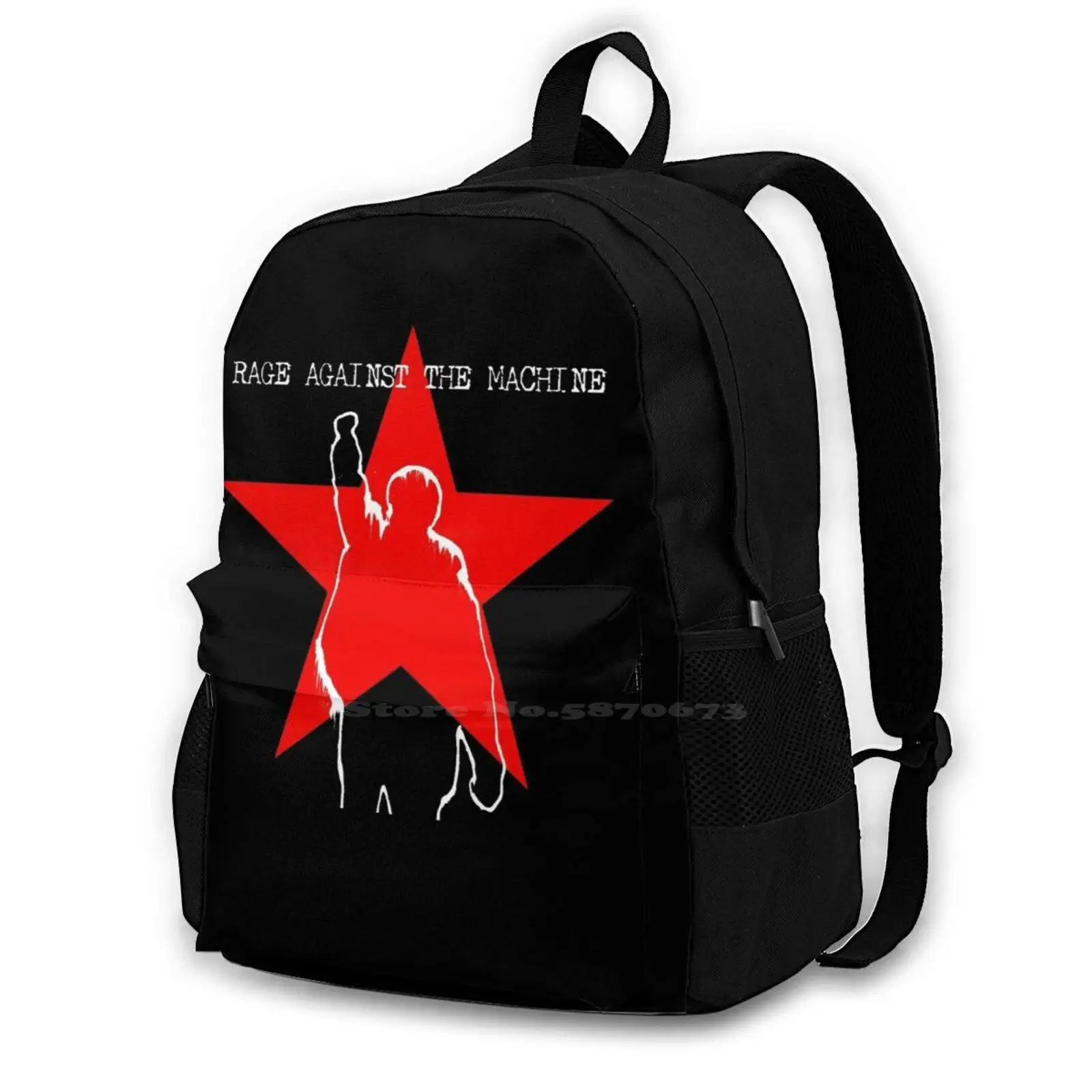 With The Suicide Girl Rucksack Knapsack Storage Bag Backpack Rage Against The Machine Zack Zack De La Rocha Tom Morello Brad