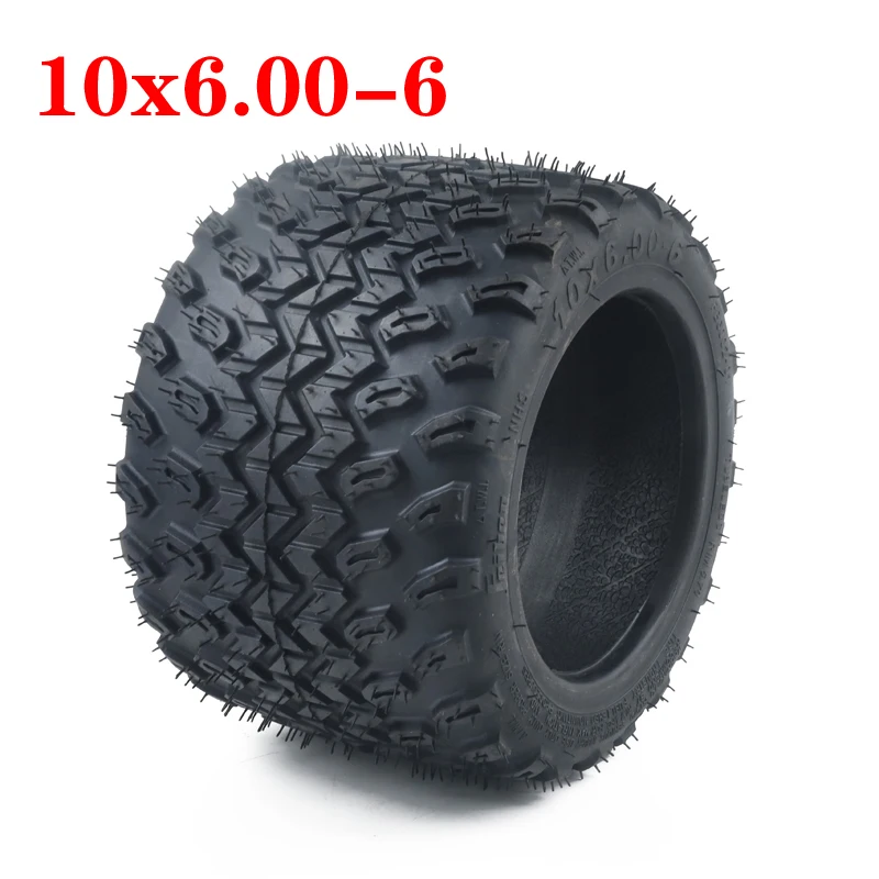 

10 Inch 10*6.00-6 WidenedTire VacuumRoad Tire for Mini-Harley ElectricVehicle 10x6.00-6 Off-roadTubeless WheelTire MotorSpecial