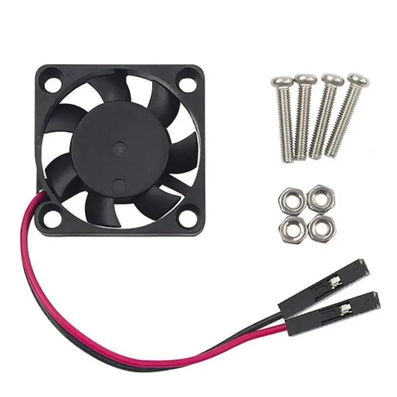 2PCS 30x30x7mm Brushless 3007 Fan CPU DC 3.3V 5V Quiet Cooling Fan for Raspberry Pi 4 Model B, 3 B+, Pi 3, Pi 2, Pi 1 B+