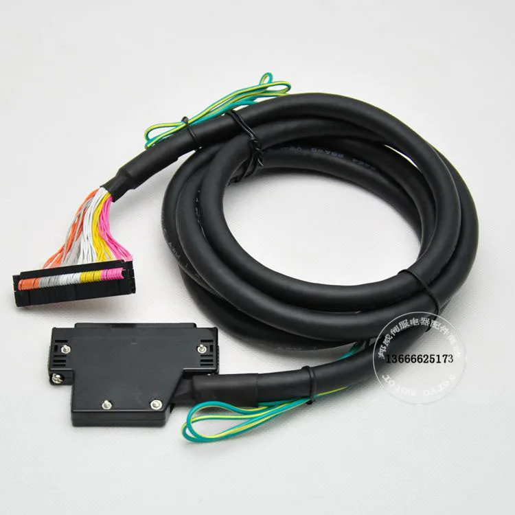 Bloque de terminales de XW2B-40G6, placa de conexión PLC de 40 núcleos, cuerno de buey, IDC40p, cable de conexión de 40 núcleos