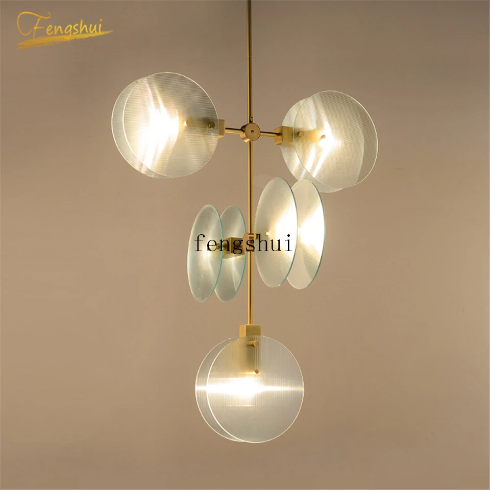 

Postmodern Glass LED Pendant Lights Lighting Restaurant Living Room Bedroom Pendant Lamp Luxury Hanging Lamps Kitchen Fixtures