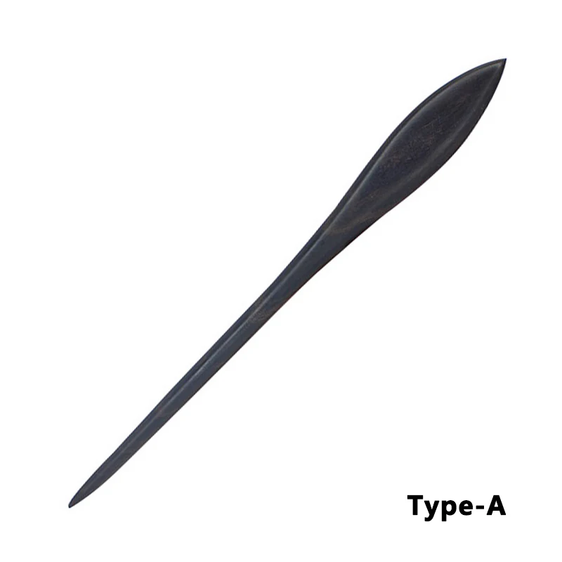 EDC Handmade Chinese Ebony Tweezers Hair Accessories Clothing Accessories Self Defense Headdress Anti-wolf Tool Shoft Wood Stick