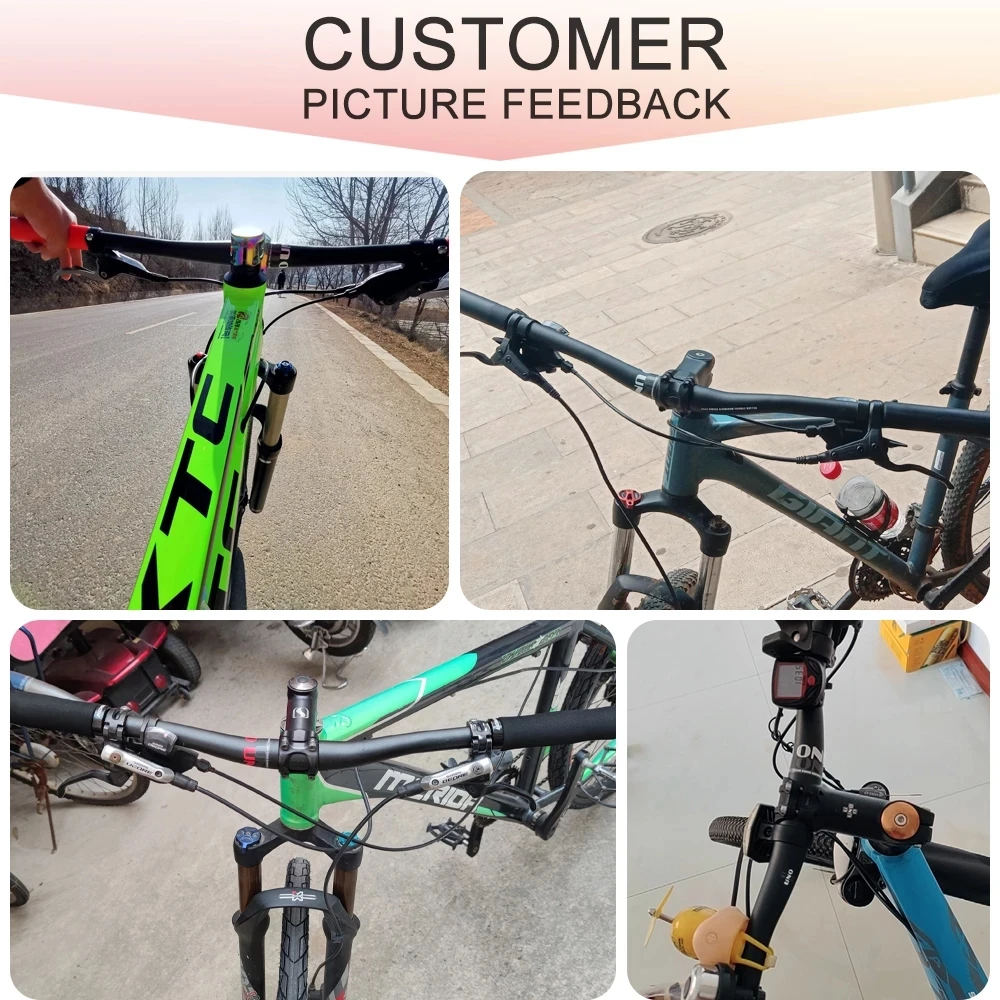 UNO Bicycle Straight / Swallow Handlebar MTB Aluminum Alloy Flat Bicycle Handle 640 680 720 740 760 780 800mm Bicycle Parts