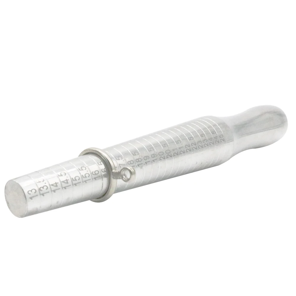 PHYHOO-Russian Metal Ring Sizer Set com Mandril, Dedo Sizing, Measuring Stick, Jewelry Tools