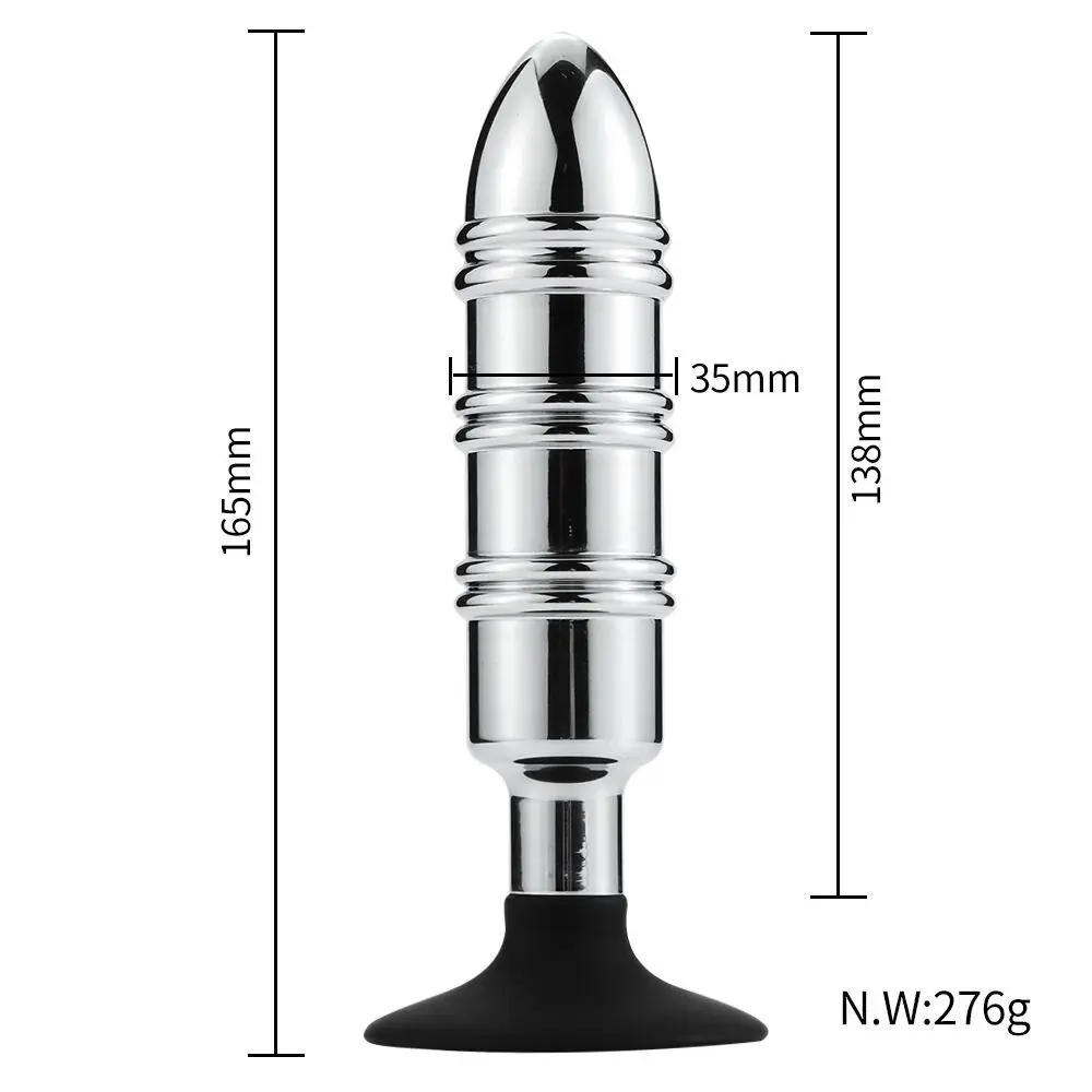 ANMOOEE Heavy Extra Large Anal Expansion Metal Anal Plug Dildo Stainless Steel Butt Plug Prostate Massage Adult Sex Toys