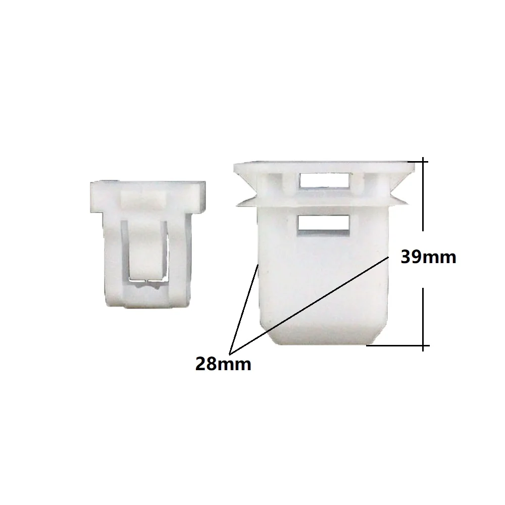 100Pcs Auto Seat Retainer Clip Sets Push in Snaps Fastener Buckle White for Toyota Mazda Chevrolet Car Seat Fixed Clamp