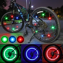 Waterproof Bicycle Spoke Light LED Bike Wheel Light Easy Install For 2mm Bicycle Spokes Tire Safety Warning Light With Battery