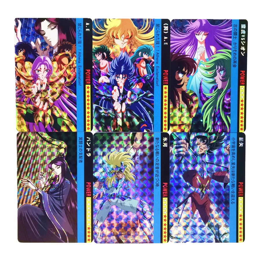 18pcs/set Saint Seiya Refractive Process Toys Hobbies Hobby Collectibles Game Collection Anime Cards