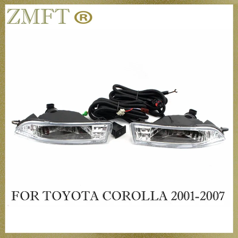 

1Set Car Front Bumper Fog Light Driving Lamp Assembly Kit For Toyota Corolla 2001 2002 2003 2004 2005 2006 2007